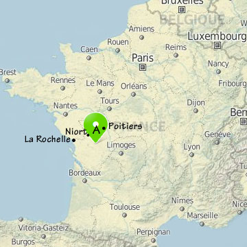 Situation de Guifond sur une carte de France