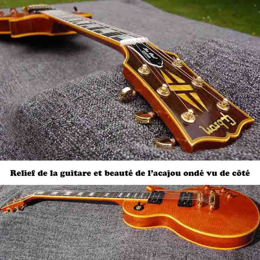 Photos de différentes vues de côtés de la guitare GB son